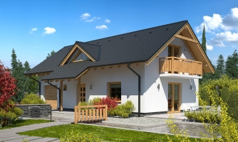 Maison adaptée aux terrains étroits.